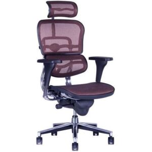 Kancelářská židle na kolečkách Office Pro SIRIUS – s područkami i podhlavníkem, nosnost 130 kg MESH měď