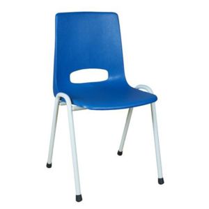 Plastová jídelní židle Pavlina Grey Light, modrá