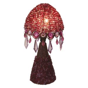 Stolní lampa Perla 30 cm fialová