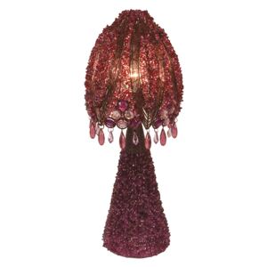Stolní lampa Perla 45 cm fialová