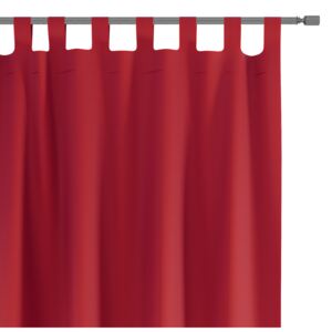 Ozdobné závěsy s poutky Oxford Tie Back 140x250 cm Červené ELEGANTE