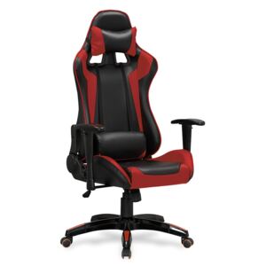 Moderní kancelářská a herní židle černo-červená KIRSTEN