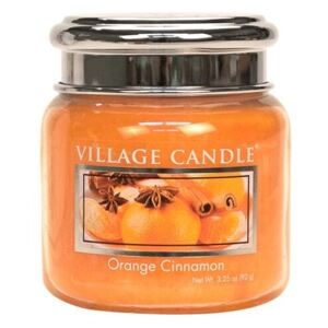 Village Candle Vonná svíčka ve skle, Pomeranč a skořice - Orange Cinnamon 3,75oz