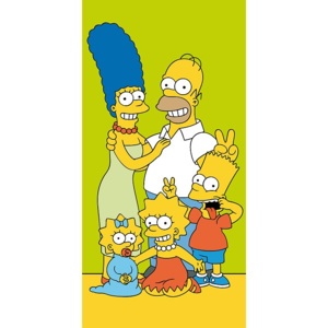 Osuška Simpsons Family green 70/140