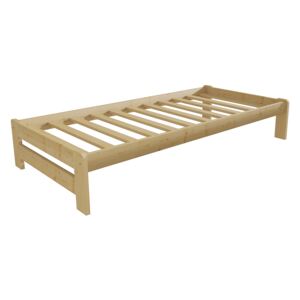 Dřevěná postel VMK 4B 90x200 borovice masiv PŘÍRODNÍ