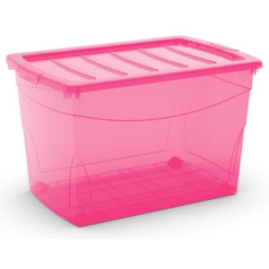 KIS Kis úložný box Omnibox XL s kolečky růžový