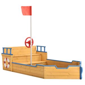 Eshopist Pískoviště Kapitán Pit – pirátská loď ze dřeva