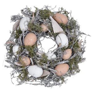 Velikonoční dekorativní věnec Ego Dekor Feathers and Moss ⌀ 37 cm