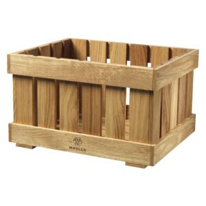 Apple Box - designová dřevěná bedýnka z masivu FDB velikost: M - 17 x 30 x 23, Nábytek materiál: dub