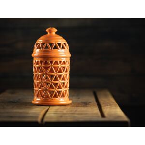 Keramika Vanya Aromalampa KVĚT ŽIVOTA -oranžová