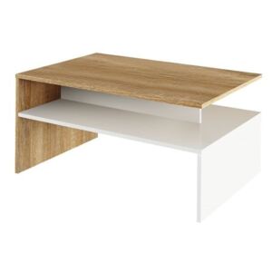 Konferenční stolek DAMOLI, dub sonoma/bílý