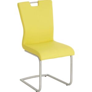 Dieter Knoll Houpací Židle, žlutá, barvy nerez oceli 46x98x53