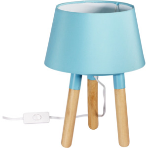 TimeLife Stolní lampa 30 cm, trojnožka, modrá