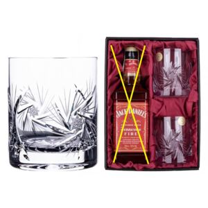 Onte Crystal Bohemia Crystal dárková sada na whisky se sklenicemi 280 ml Větrník