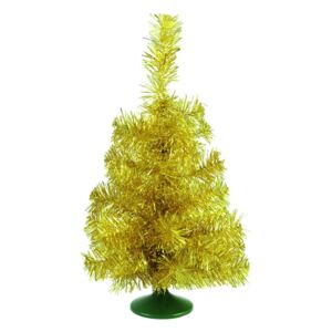 Umělý vánoční strom jedlička, zlatá, 45 cm