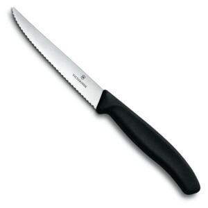Nůž na steak zoubkovaný SWISS CLASSIC 11 cm černý - Victorinox