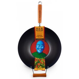 Classic wok pánev 35cm z nepř. uhlíkové oceli Ken Hom (barva-černá)