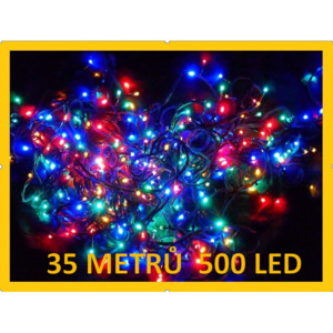 Vánoční LED osvětlení multikolor 500 LED 35 metrů dlouhý