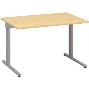Psací stůl alfa 305 - 120 cm, dub vicenza/stříbrný