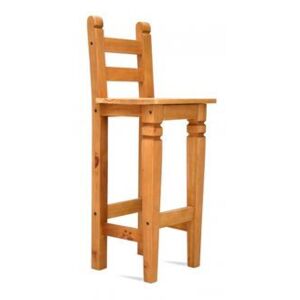 Barová židle z masivní borovice Hacienda - Skladem