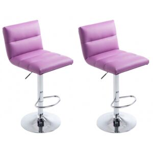 2 ks / set barová židle Limerick, fialová