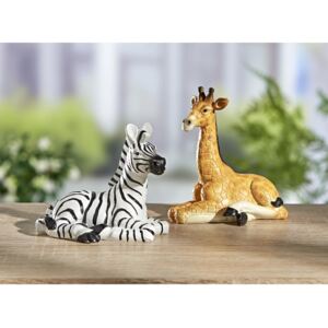 Magnet 3Pagen 2 dekorativní figurky Zebra a žirafa