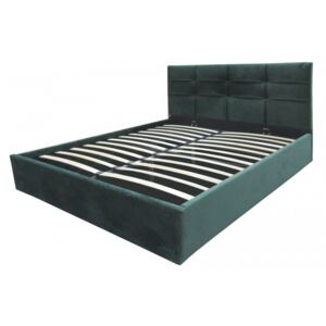 Hector Čalouněná postel Calabria 160x200 dvoulůžko - zelené