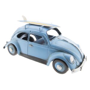 Retro kovový model VW modrý brouk - 28*11*13 cm