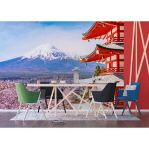 Vliesová fototapeta Japonská hora FTNXXL-1238 | 360x270 cm