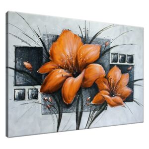Ručně malovaný obraz Nádherné oranžové Vlčí máky 100x70cm RM2454A_1Z