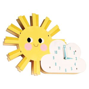 Rex London Dětské nástěnné hodiny ve tvaru slunce a mraku Hello Sunshine 27372