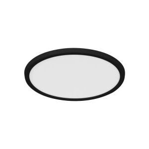 Stropní nízké LED svítidlo do koupelny NORDLUX Oja 3000/4000 K - Ø 294 x 23 mm, 14,5 W, kulaté, bílé s černým rámečkem