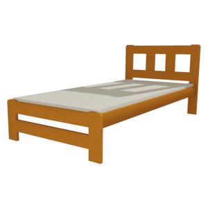 Dřevěná postel VMK 10B 90x200 borovice masiv - olše