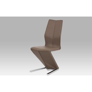 Autronic HC-788 CAP - Jídelní židle, cappuccino ekokůže, chrom