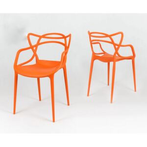 OVN židle KR 013 P design oranžová