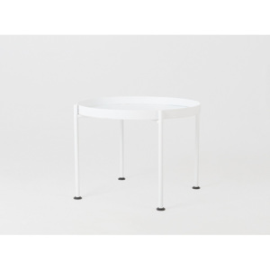 Bílý odkládací stolek Custom Form Hanna, ⌀ 60 cm