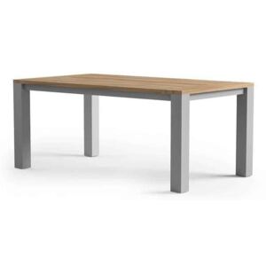 Zumm Garden Furniture® Zahradní stůl MADRIT teak/hliník šedý