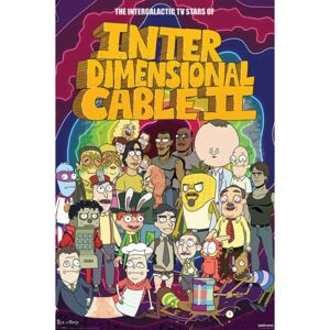 Plakát, Obraz - Rick and Morty - Stars of Interdimensional Cable, (61 x 91,5 cm)