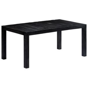 Jídelní stůl černý 180 x 90 x 76 cm masivní mangovníkové dřevo