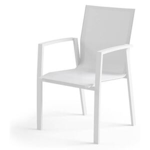Zumm Garden Furniture® Zahradní hliniková židle LEON bílá