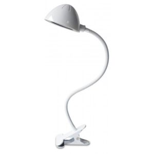 Stolní flexibilní LED lampa s klipem, bílá Ledko DEKOLI L/00469