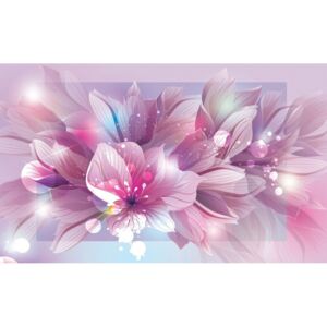 Postershop Obraz na plátně: Růžová květinová abstrakce (2) - 75x100 cm
