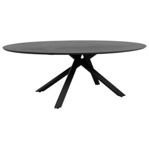 Černý jasanový jídelní stůl Tenzo Cox 240 x 120 cm