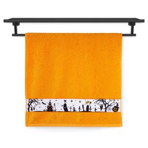Ručník Veba NORA Halloween tisk oranžová Velikost: 70x140 cm