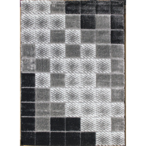 Berfin Dywany Kusový koberec Seher 3D 2615 Black Grey - 80x150