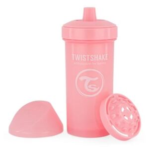 Láhev pro děti Twistshake se sítkem, 12 m+, 360 ml, růžová