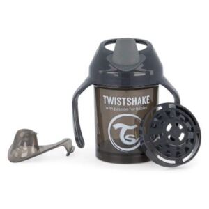 Nekapající hrneček Twistshake se sítkem, 4m+, 230ml, černý