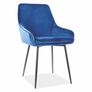 Jídelní židle - ALBI Velvet, nohy v černé barvě, různé barvy na výběr Čalounění: granátová (tap.91)