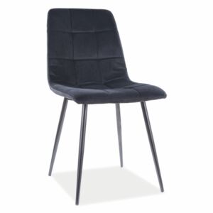 Jídelní židle - MILA Velvet, různé barvy na výběr Čalounění: černá (Bluvel 19)