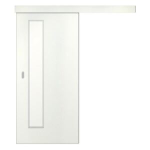 Posuvné dveře Posuvné dveře sklo vertikas bílé (vysoký lesk) lamino 18mm ALU